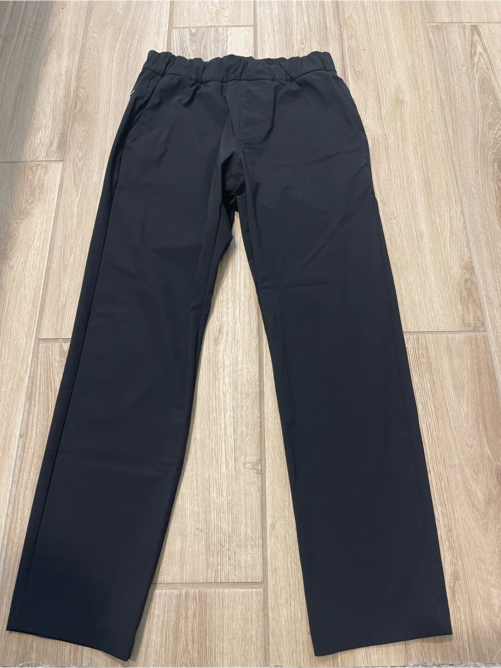 Vuori Black Straight-Leg Performance Trousers